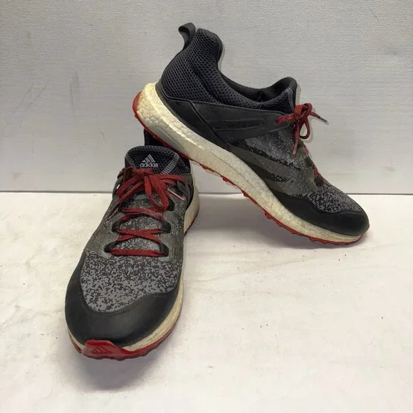 adidas Shoes Mens Adidas Crossknit Boost Black Gray Golf Shoes